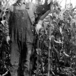 J. T. Anderson in the cornfield